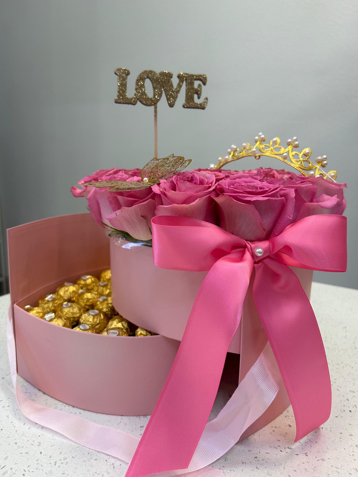 Ferrero pink arrangement