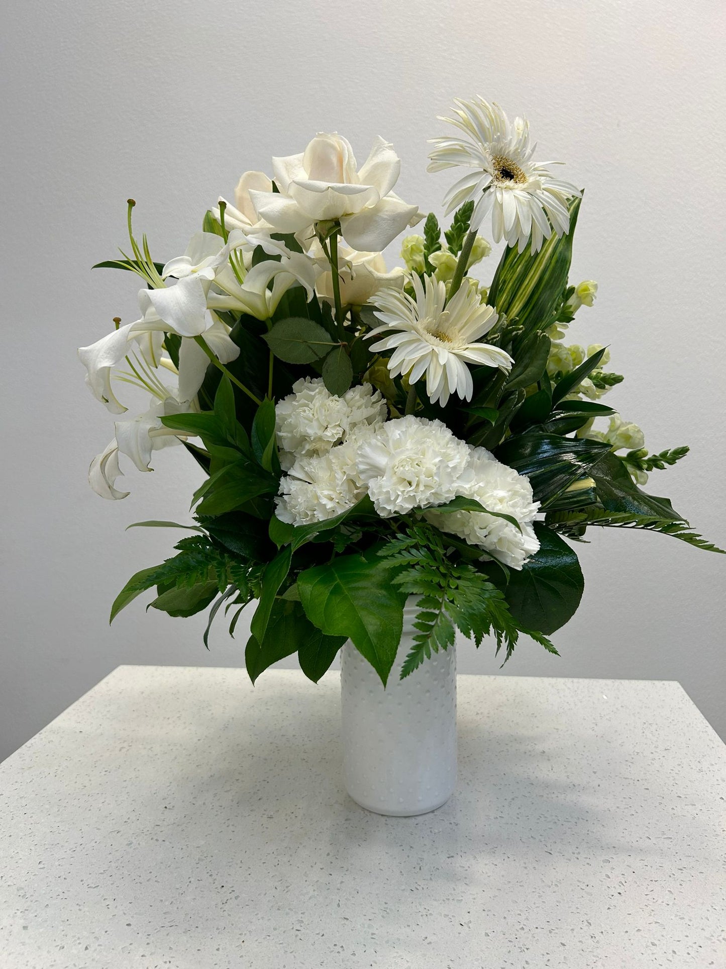 Assorted White Roses