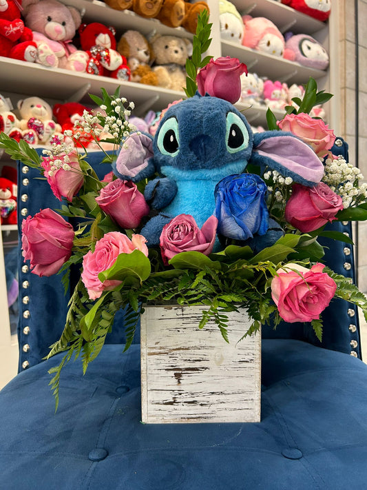 Pink Roses Stitch Arrengment