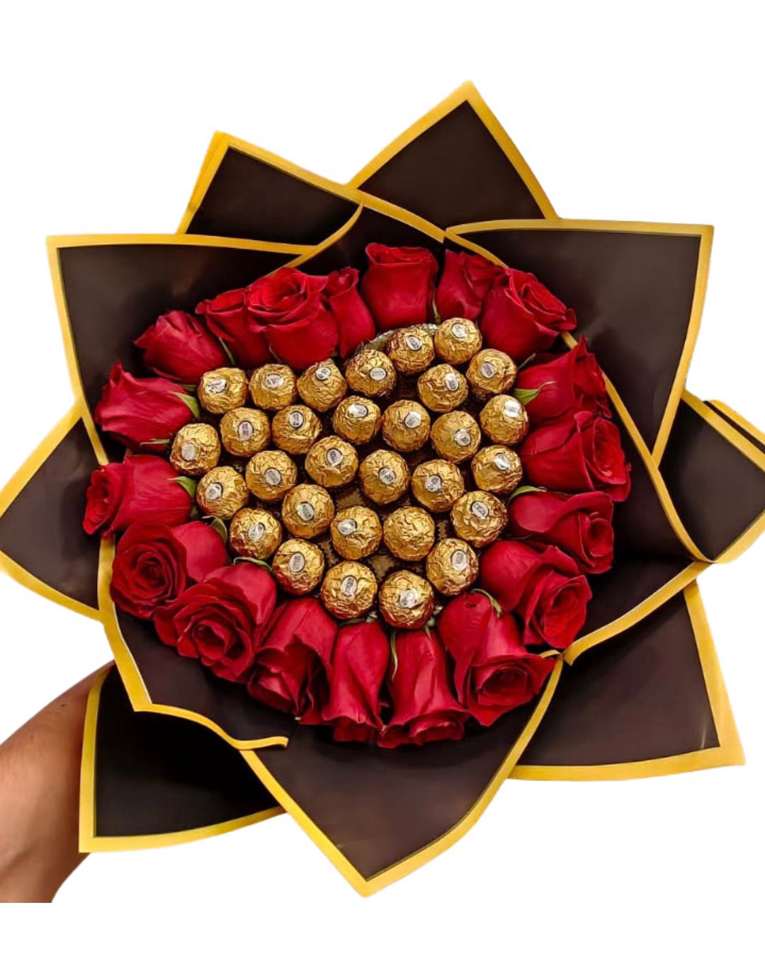 Ferrero roses bouquet
