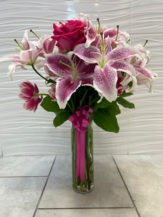 Pink Lily Arrengment